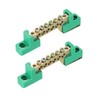MECCANIXITY Terminal Ground Bar Screw Block Barrier Brass 6 Positions