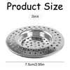 Bojueshaw 2 PCS Stainless Steel Kitchen and Bathroom Sink Strainer