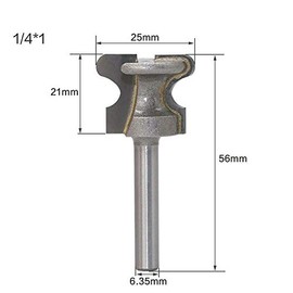 Finger Pull Bit, 1pc Slot Cutter Router Bit Woodworking Cutting Tool(1/4*1)