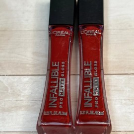 Loreal Paris Lot of 2-Loreal Infallible Pro Matte Liquid Lipstick Gloss #308 SHANGHAI SCARLET