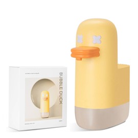Gsycle Automatic Soap Dispenser, Cute Electric Soap Dispenser Automatic Foaming Soap Dispenser Cartoon Yellow Duck Shape Kids Touchless Hand Soap Dispenser for Bathroom(Yellow)
