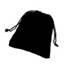[Set of 60] Luxury Velvet Jewelry Storage Drawstring Bag, Black
