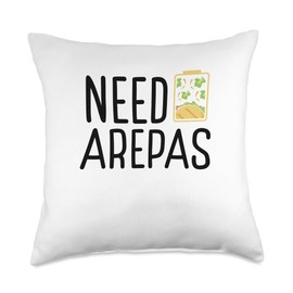 Venezuelan Snacks Arepas Maker Arepa Grill Arepa Flour Throw Pillow
