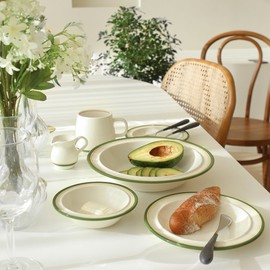 Syracuse Maple Cozy Green Plate 17.5cm 1p / 시라쿠스 메이플 코지 그린 접시17.5cm 1p