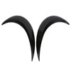 1 Pair Left Right Gloss Black Headlight Eyebrow Cover Trim