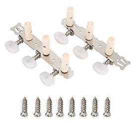 VGEBY 6Pcs Guitar Pegs, 3R 3L Machine Heads String Tuning Key Pegs Metal Tuners for Classic Guitar