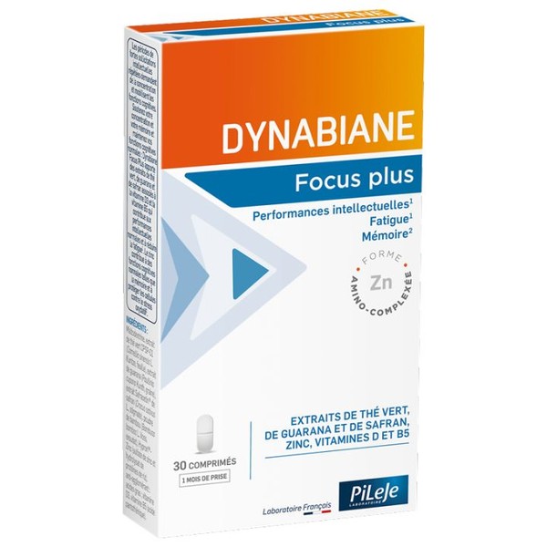 PiLeje Micronutrition Dynabiane Focus Plus 30 Comprimés Pileje
