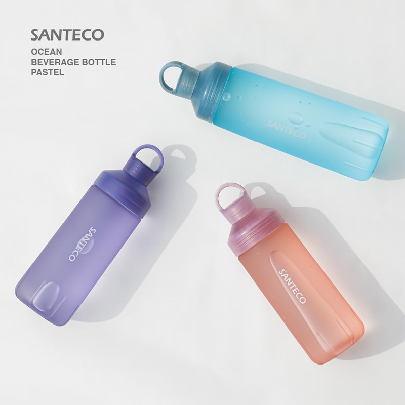 CBJAPAN SANTECO Water Bottle, Direct Drinking Rubber Paint, Purple, 33.0