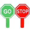 YQQYG Stop and Go Sign with Handle, Double Sided Street