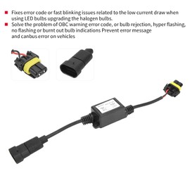 H1/H7/9005/9006 Resistor Decoder Canceller EMC Filter Car LED Headlight Canbus Error Accessory Replacement for