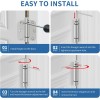 IOQ 4 Pack 3.5 Inch Self Closing Door Hinges 5/8"