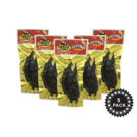 BEST Premium Natural Style Kippered Cut Thick Strips 1.75 OZ. Buffalo Jerky - No Preservatives - High Protein - Low Carbs - Buy Multiple Packs & Save! (Buffalo Original, Original 5 Pack)