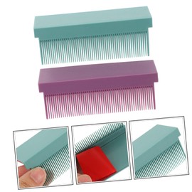 Minkissy 2pcs Efficient Hair Straightening Comb Replacement for Hair Styler for Home Travel