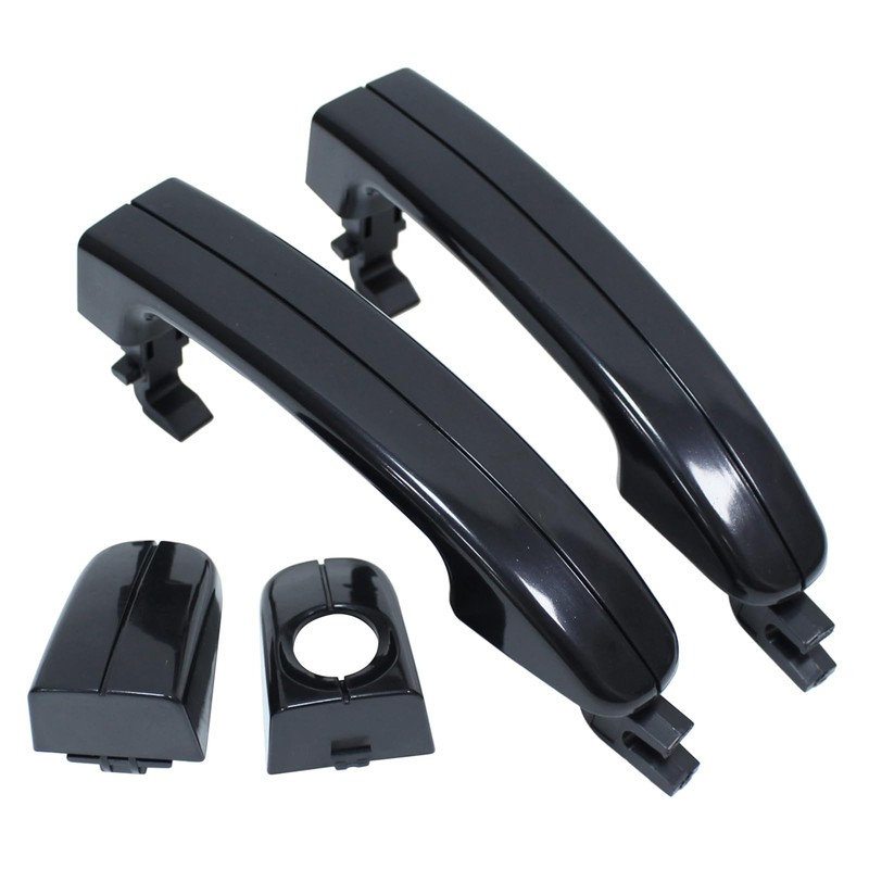 MOTOKU Pair Front Exterior Door Handles Black for Ford Transit-350