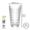 BELLAFORTE Shatterproof Acrylic Tall Tumbler, Set of 4, 19oz -
