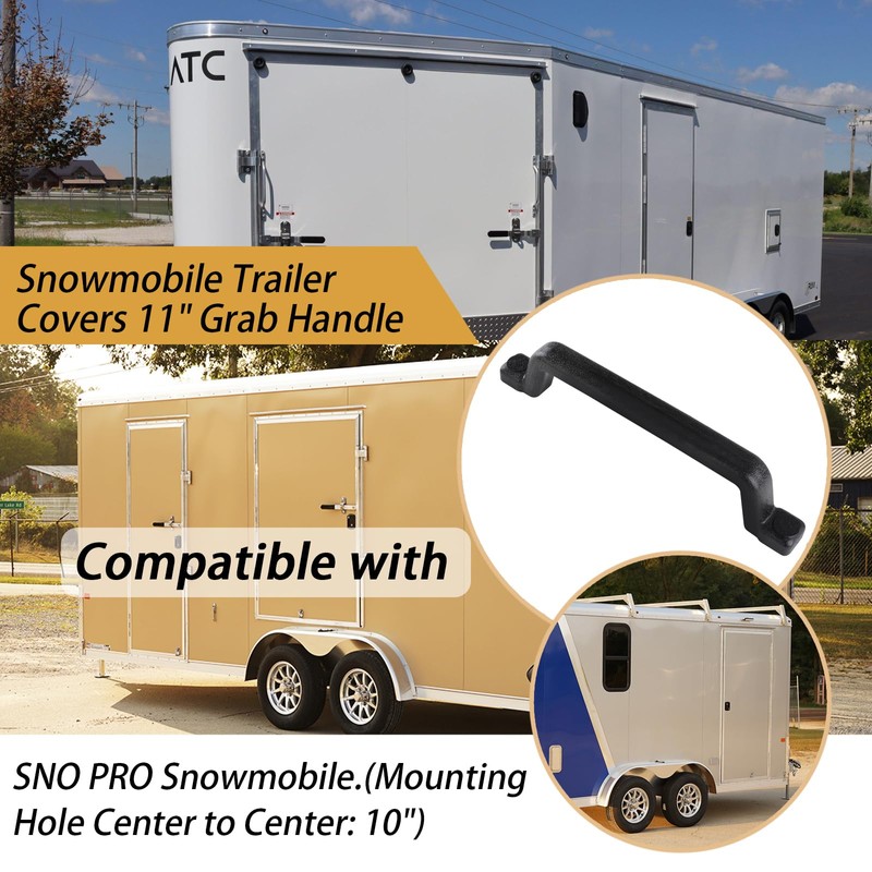 XYgdhqpt Snowmobile Trailer Covers 11" Grab Handle Compatible with SNOPRO