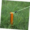 KOMBIUDA 6pcs U-Shaped Aluminum Tent Stakes for Snow and Beach