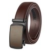 Dante Men's Real Leather Ratchet Dress Belt with Automatic Buckle,Elegant