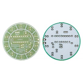 ATNSINC 4PCS DIY CD4017 Colorful Voice Control Rotating LED Light Kit Practice Learning Electronics Training Board