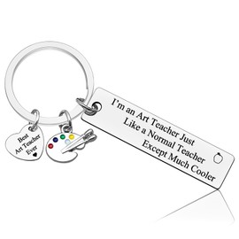 Art Teacher Appreciation Gift Keyring Gift for Artists Art Lovers Gifts Painter Gifts Inspirational Gifts Keychian for Painter Art Teacher Thank You Keyring Christmas Birthday Gifts for Art Teacher