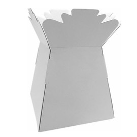 INERRA Florist Boxes - Living Vases for Flower Bouquet Box Making - Pack of 10 (White)