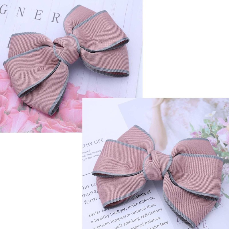 Sttiafay Large Hair Bow Clip Pink Fabric Bow Hair Barrette