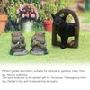3 Pcs Gopher Ornaments Resin Simulation Animal Cat Gopher Garden