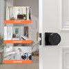 Haidms Black Passage Door Knobs Interior, Heavy Duty Round No