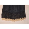 Maritess New S 19" black half slip 5" of lace