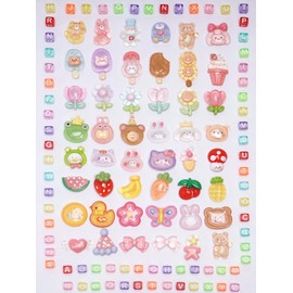 ZMRU 48 Types 150pcs Big Junk Case Charms Charms Kit - Bulk Kawaii Craft Embellishments for Jewelry Making,Slime, Crafting Scrapbooking - Perfect for DIY Lovers(Colorful)