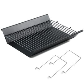 Oklagarden 810-0025 Charcoal Tray Replacement for Nexgrill Charcoal Tray Basket Steel Ash Pan Holder for 22 Inch Nexgrill Charcoal Replacement Parts Cart Style Grill Smoker Tray 20003172A0 05001583A0