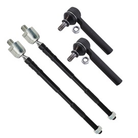 TRQ Inner and Outer Left and Right Tie Rod Set 4 Piece Compatible with 14-18 Subaru Forester 19-23 Subaru Crosstrek Base Model Premium Limited 21-23 Subaru Crosstrek Sport 16-18 Subaru Crosstrek