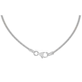 Tuscany Silver Women's Sterling Silver Oval Snake Chain of 41cm/16"