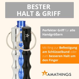 AMATHINGS Kubotan Self-Defense Keychain with Ergonomic Handle - Self Defense Weapons Legal, Self Defense Women, Defense Weapons for Women, Small Weapons