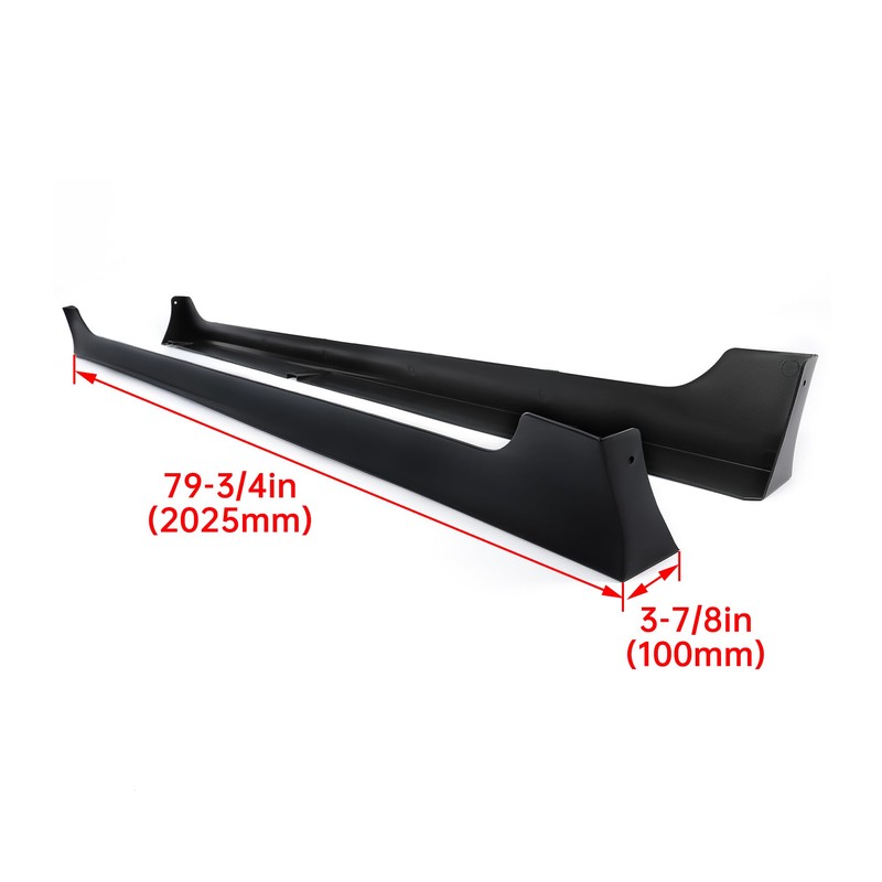 KUAFU Side Skirt Compatible with 2013-2017 Honda Accord 4DR Sedan