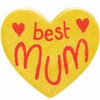Baker Ross Heart Ceramic Coasters - Box of 6, Valentine