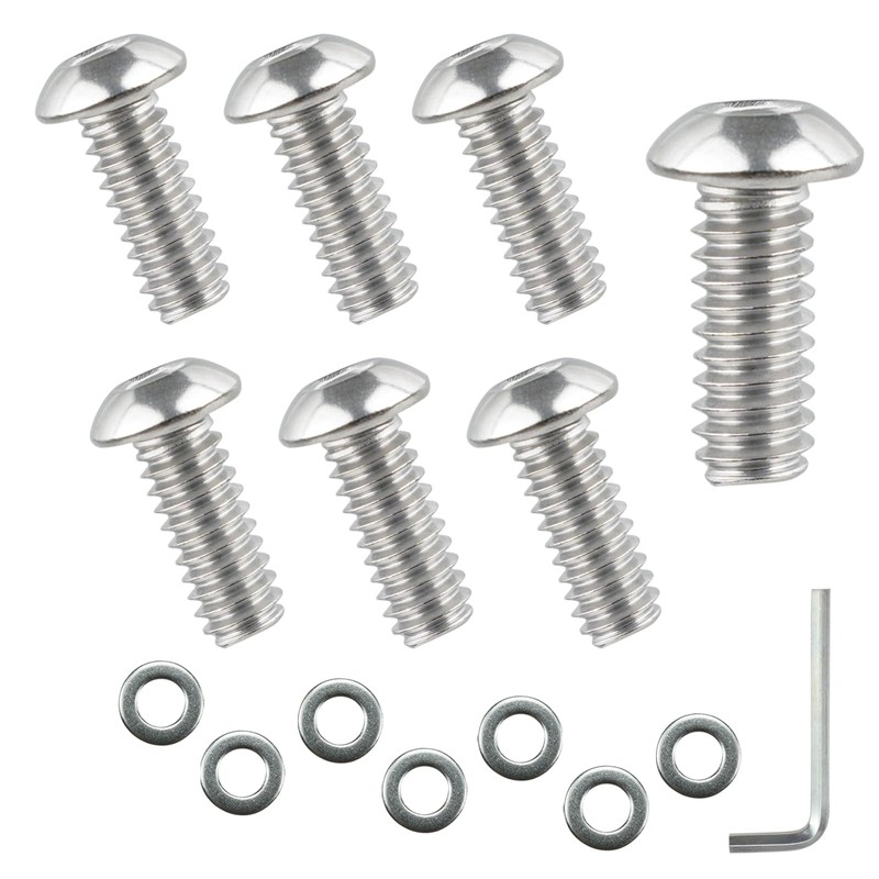 IVWFU 15PCS Windshield Bolts Batwing Inner Fairing Screws with Washers