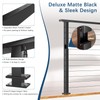 Gyykzz 42" Swageless Black Cable Railing Post, T304 Stainless Steel