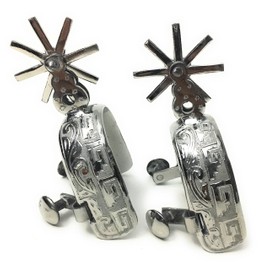ESPUELAS Charras. Mexican Charro Spurs. ESPUELAS FINAS.