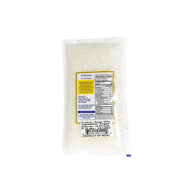 Rani Indian Sugar (Cheeni) 7oz (200g) ~ All Natural |