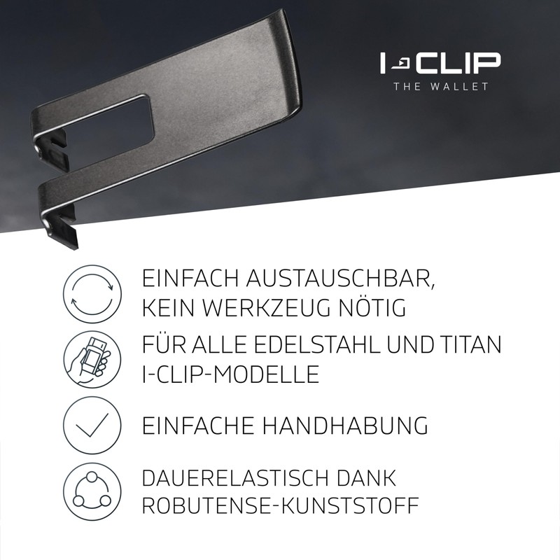 Replacement Clamp for I-CLIP Metal Models, black, Robutense plastic