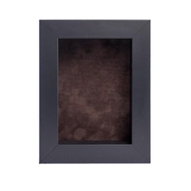 5x7 Shadow Box Frame Black Wood with a 1 3/4" Usable Display Depth Includes a Brown Suede Acid-Free Backing Board, UV Resistant Acrylic, and Hanging Hardware