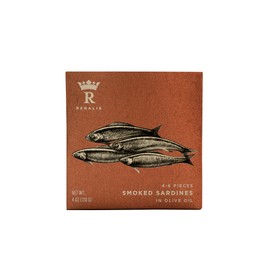 Regalis Conservas, Smoked Sardines, Spanish Tinned Seafood, 12/130g