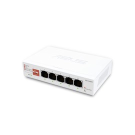 ASUS QG-U1050, 5-Port 2.5G Unmanaged Switch, Support 4 Intelligent Modes, Home Network Hub, Office Ethernet Splitter, Plug and Play, Easy Setup, Desktop, Silent Operation, TAA Compliant