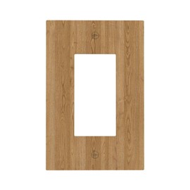 Annisrak Decorative Outlet Covers Light Oak Wood Grain 1 Gang Single Rocker Light Switch Cover Plate GFCI Wall Plates Electrical Switch Plate Cover for Farmhouse Cabin Decor（Plastic）