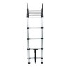 Gurdtopo 10.5 FT Collapsible Telescopic Extension Ladders Aluminum With Hooks