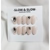 [Sl&Sl Nail Tips] Wedding Veil Nails - Short Oval /