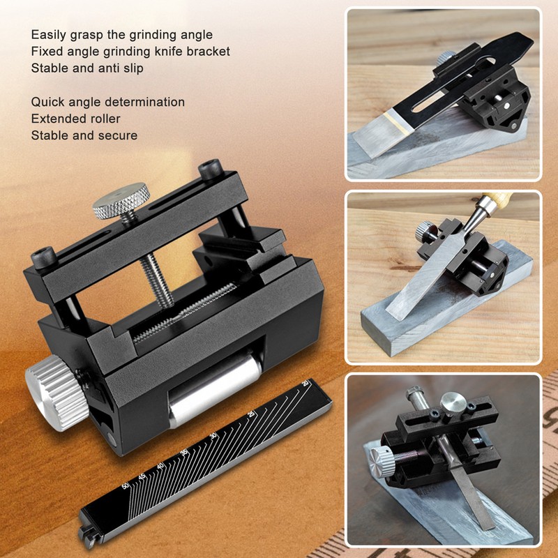 Honing Guide Aluminum Alloy Multifunctional Grinding Angle Clamping Range Adjustable