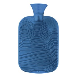 Fashy Wärmflasche Doppellamelle mit"Wellen-Dekor", 6461 59, 2,0L