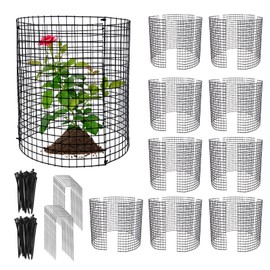 30 PCS Round Plant Protector from Animals, 12 Pack 12'' x 12'' Metal Plant Cages，30Pcs Metal Mesh to Keep Animals Out, Garden Protection Bunny Barricades, Wire Plant Protectors for Rabbit Chicken Duck